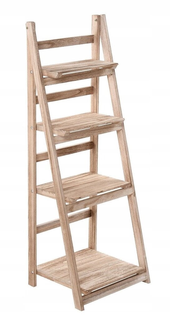 Flower stand folding bookcase wooden ladder 4 hind ja info | Redelid | hansapost.ee