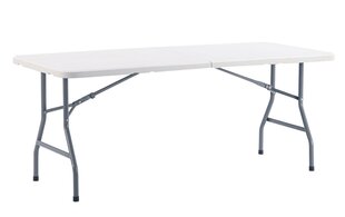 Стол складной, белый/серый цвет цена и информация | Садовые столы, столики | hansapost.ee