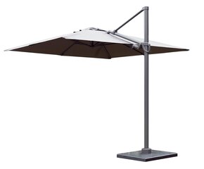 SIDE UMBRELLA KOS 300X300CM ALUMINUM ANTRACITE SPUNACRYLIC STONE GREY hind ja info | Päikesevarjud ja markiisid | hansapost.ee