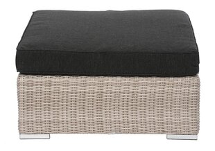 FOOTREST WEST 87X87X33CM EKO RATTAN SAND BM9677-P, STOFF GRAFIT 093 цена и информация | Кресла-мешки и пуфы | hansapost.ee