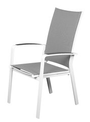 Уличное кресло Laura, белое/серое цена и информация |  Садовые стулья, кресла, пуфы | hansapost.ee