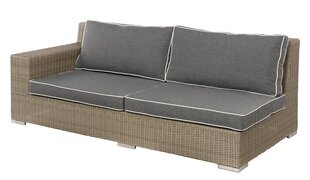 SOFA CLOUD 2-SEATER RIGHT 200X100X75 BRIGHT GREY PILLOW GREY hind ja info | Aiatoolid, rõdutoolid | hansapost.ee