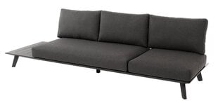 Садовый диван Bart, серый/черный цена и информация | Садовые стулья, кресла, пуфы | hansapost.ee