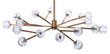 HANGING LAMP PRISM 122X122X210CM STAL CRYSTAL BRASS цена и информация | Rippvalgustid | hansapost.ee