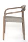 CHAIR JAVI 57X51X76CM ACACIA BRUSHED GRAY, BEIGE STRING цена и информация | Aiatoolid, rõdutoolid | hansapost.ee