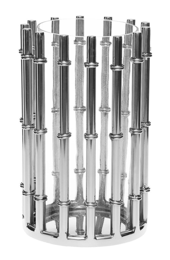 LANTERN PILLAR 13X13X21CM STAINLESS STEEL, SILVER hind ja info | Küünlad, küünlajalad | hansapost.ee