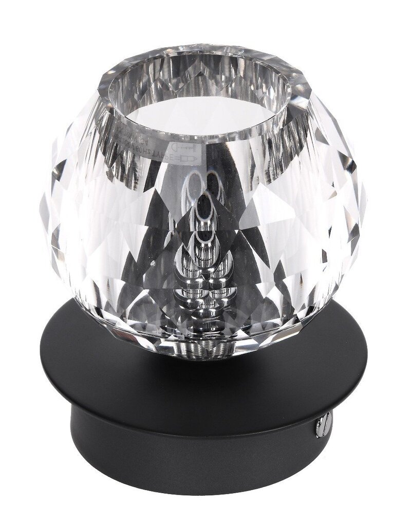 HANGING LAMP PRISM 14X14X12CM STEEL BLACK CRYSTAL hind ja info | Laelambid | hansapost.ee