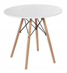 Стол Vigo, белый/коричневый цвет цена и информация | Кухонные и обеденные столы | hansapost.ee