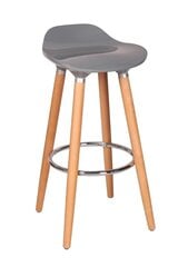 Барный стул, серый/коричневый цена и информация | Стулья для кухни и столовой | hansapost.ee