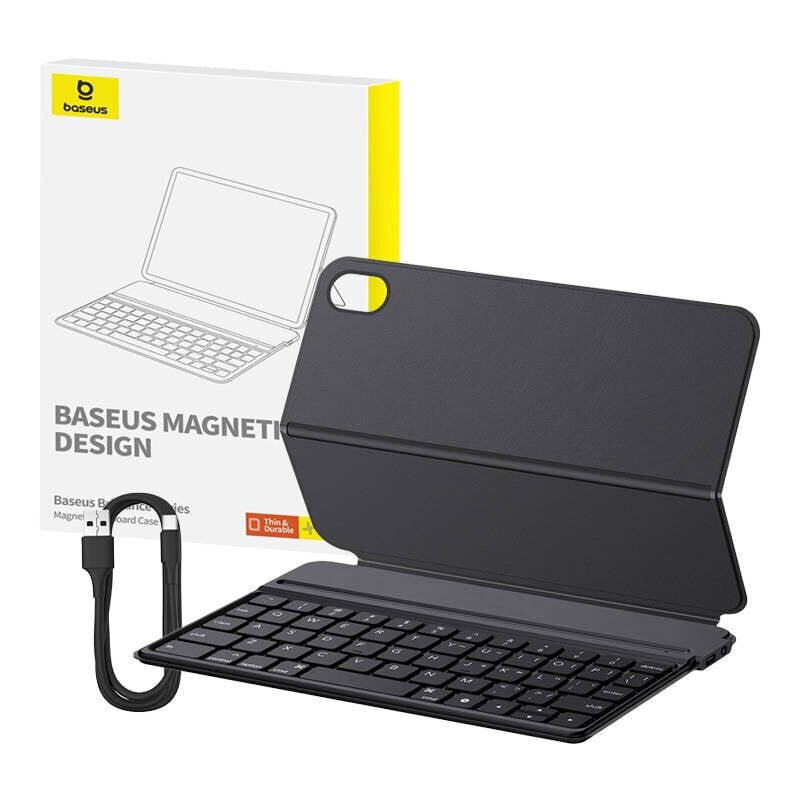 Baseus kaitseümbris Magnetic Keyboard Case Brilliance for Pad Mini 6 8.3″, must hind ja info | Tahvelarvuti ümbrised ja kaaned | hansapost.ee