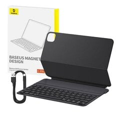 Baseus kaitseümbris Magnetic Keyboard Case Brilliance seadmele Pad Pro12.9", must hind ja info | Sülearvutikotid | hansapost.ee