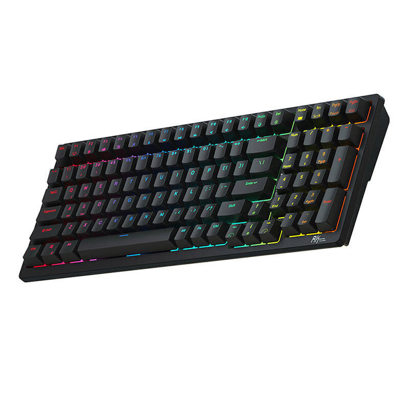 Mehaaniline klaviatuur Royal Kludge K98 RGB, punane switch, must hind ja info | Klaviatuurid | hansapost.ee