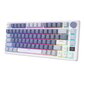 Mehaaniline klaviatuur Royal Kludge RKM75 RGB, hõbedane switch, sinine hind ja info | Klaviatuurid | hansapost.ee