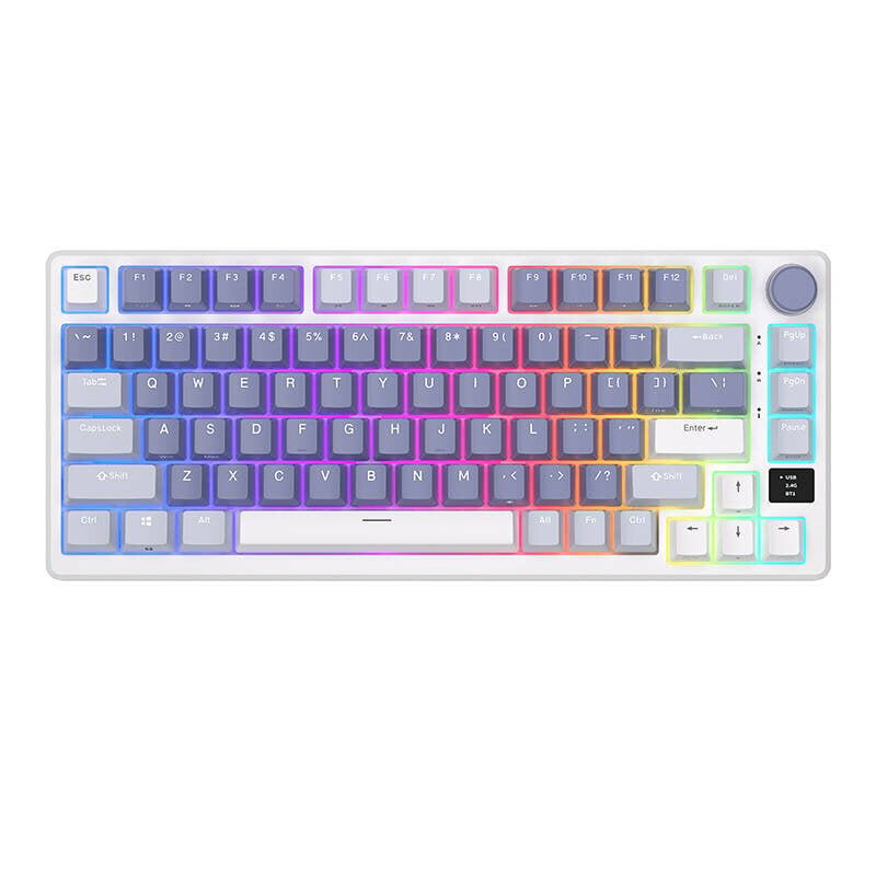 Mehaaniline klaviatuur Royal Kludge RKM75 RGB, hõbedane switch, sinine hind ja info | Klaviatuurid | hansapost.ee