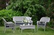 Lounge set Casa Natural, synthetic rattan, steel, gray цена и информация | Välimööbli komplektid | hansapost.ee