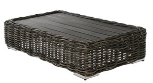 TABLE MAJE GREY 127X74X30CM ECO-RATTAN GREY 10MM, POLYWOOD GREY price and information | Garden tables | hansapost.ee