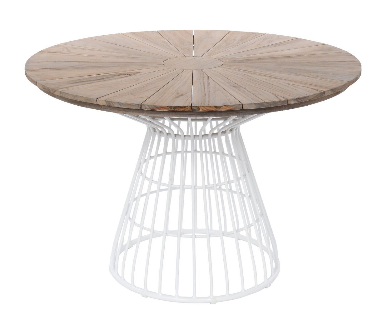 TABLE IVY 110X74 CM ALUMINIUM BIEL TEAK TOP цена и информация | Aialauad | hansapost.ee