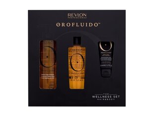 Kinkekomplekt Revlon Orofluido Professional: šampoon, 240 ml + juukseeliksiir, 100 ml + kehakreem, 50 ml hind ja info | Šampoonid | hansapost.ee