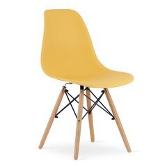 Комплект из 2 стульев Osaka, желтый/коричневый цена и информация | Стулья для кухни и столовой | hansapost.ee