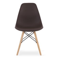 Набор из 3 стульев Osaka, черный/коричневый цена и информация | Стулья для кухни и столовой | hansapost.ee