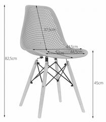 Комплект из 3 стульев Maro, белый цена и информация | Стулья для кухни и столовой | hansapost.ee