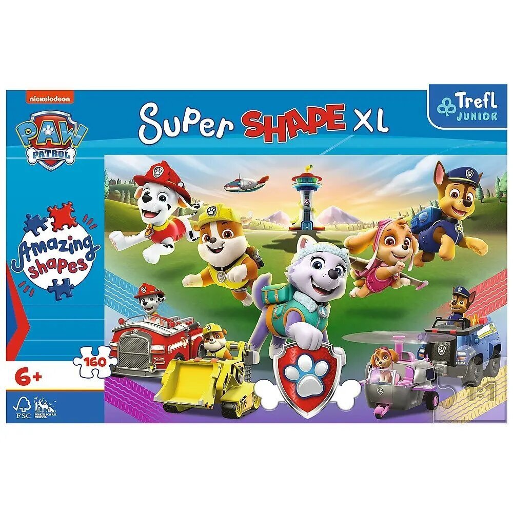 Pusle Trefl Paw Patrol (Käpapatrull), 160 tk hind ja info | Pusled lastele ja täiskasvanutele | hansapost.ee