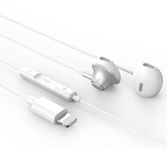 XO wired earphones EP71 Lightning white цена и информация | Наушники | hansapost.ee