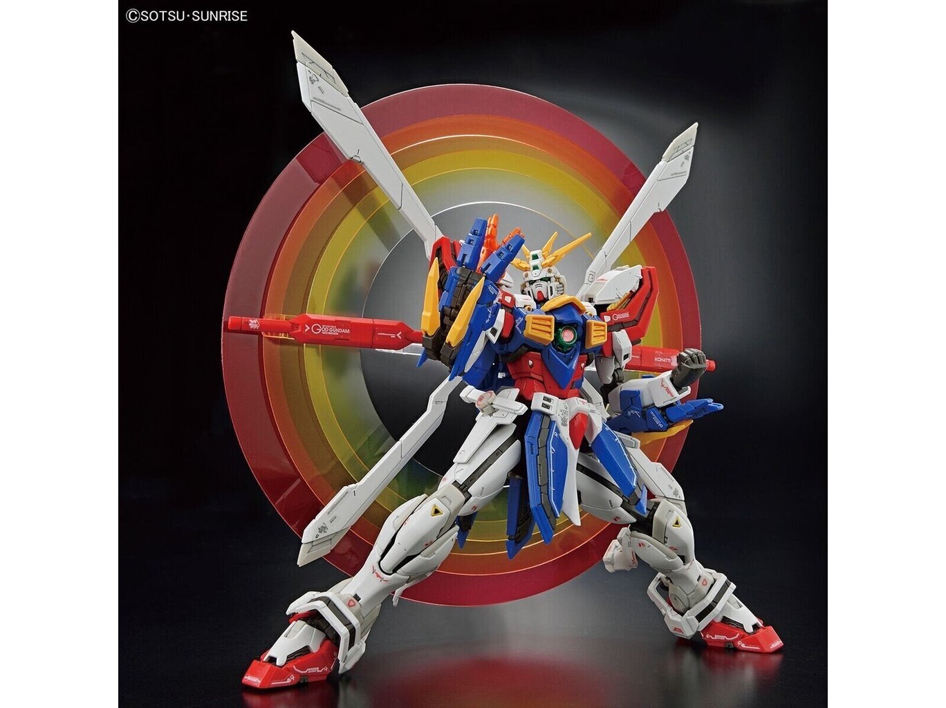 Bandai - RG Mobile Fighter GF13-017NJ II God Gundam, 1/144, 63358 hind ja info | Klotsid ja konstruktorid | hansapost.ee