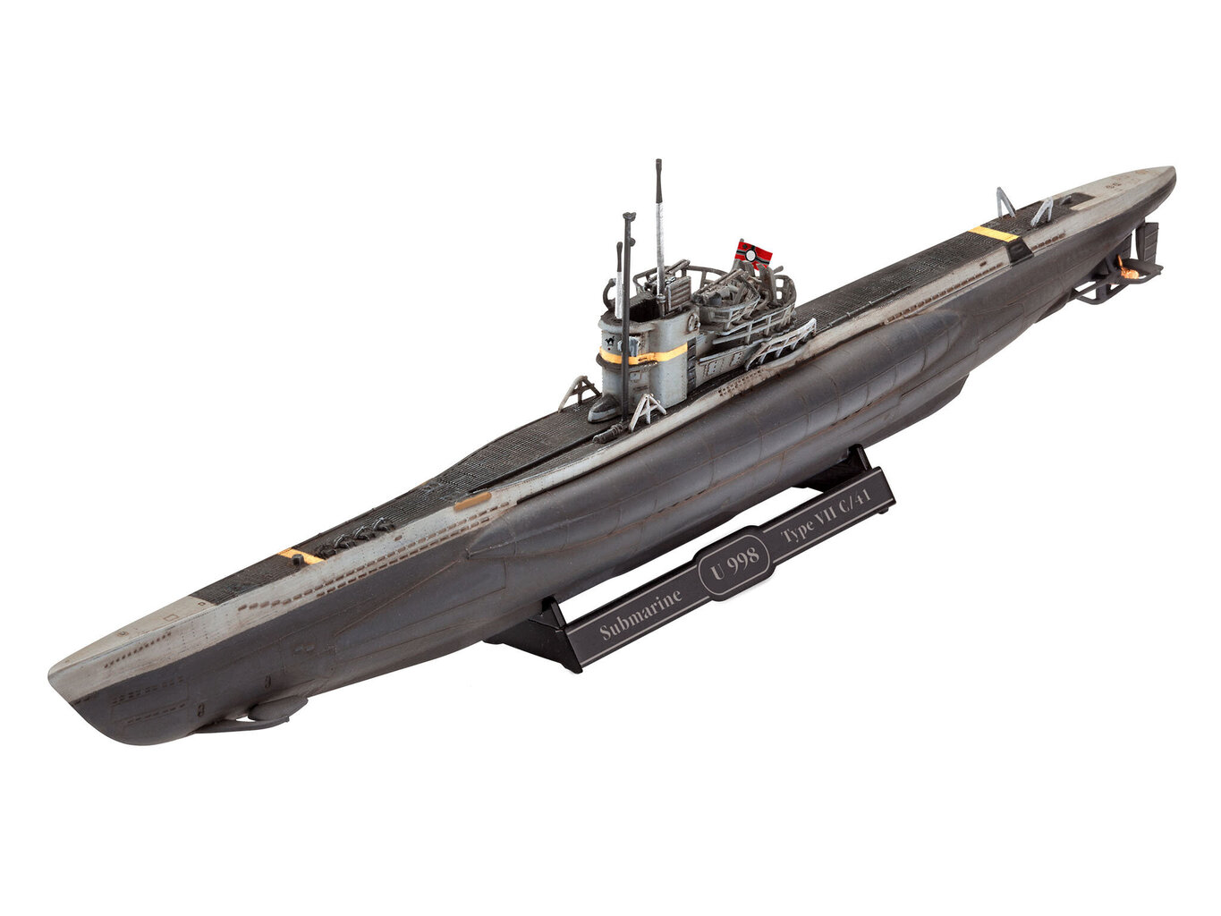 Revell - German Submarine Type VII C/41, 1/350, 05154 цена и информация | Klotsid ja konstruktorid | hansapost.ee