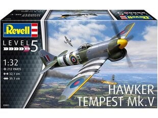 Revell - Hawker Tempest V, 1/32, 03851 цена и информация | Конструкторы и кубики | hansapost.ee