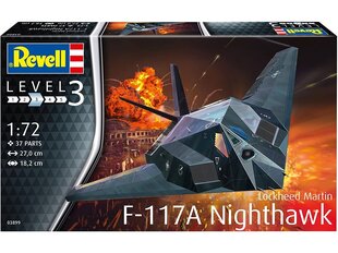 Revell - Lockheed F-117A Nighthawk, 1/72, 03899 цена и информация | Конструкторы и кубики | hansapost.ee