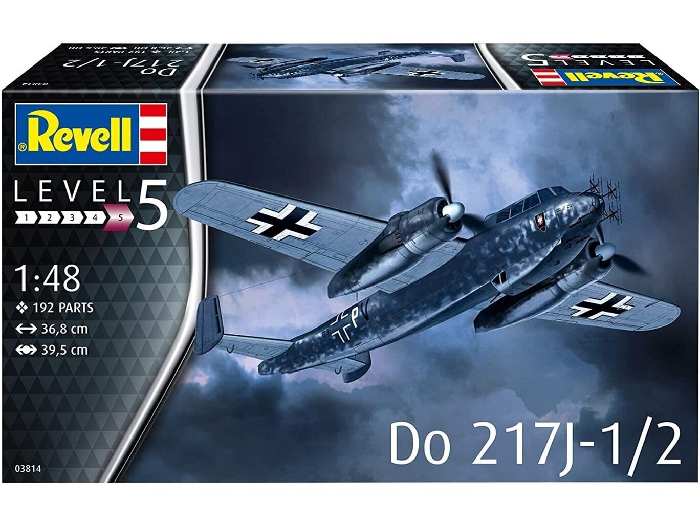 Revell - Dornier Do 217J 1/2, 1/48, 03814 hind ja info | Klotsid ja konstruktorid | hansapost.ee