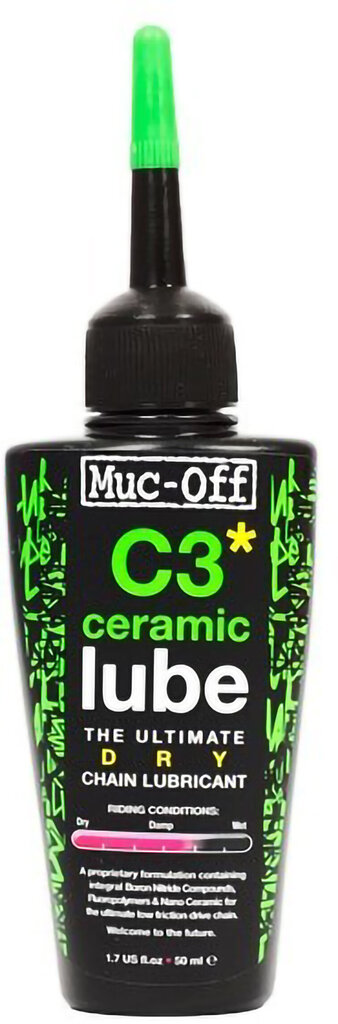 Jalgratta ketiõli Muc-Off Dry Lube C3 Ceramic, 50 ml hind ja info | Jalgratta tööriistad ja rattahooldustooted | hansapost.ee