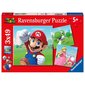 Puslede komplekt Mario Ravensburger 5186, 3 tk, 147-osa цена и информация | Pusled lastele ja täiskasvanutele | hansapost.ee