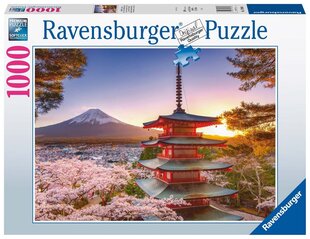 Pusle Ravensburger Fuji Cherry Blossom View, 1000 tk hind ja info | Pusled lastele ja täiskasvanutele | hansapost.ee