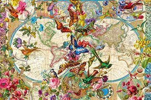 Pusle Ravensburger Flora & Fauna World Map, 3000 tk. hind ja info | Pusled lastele ja täiskasvanutele | hansapost.ee