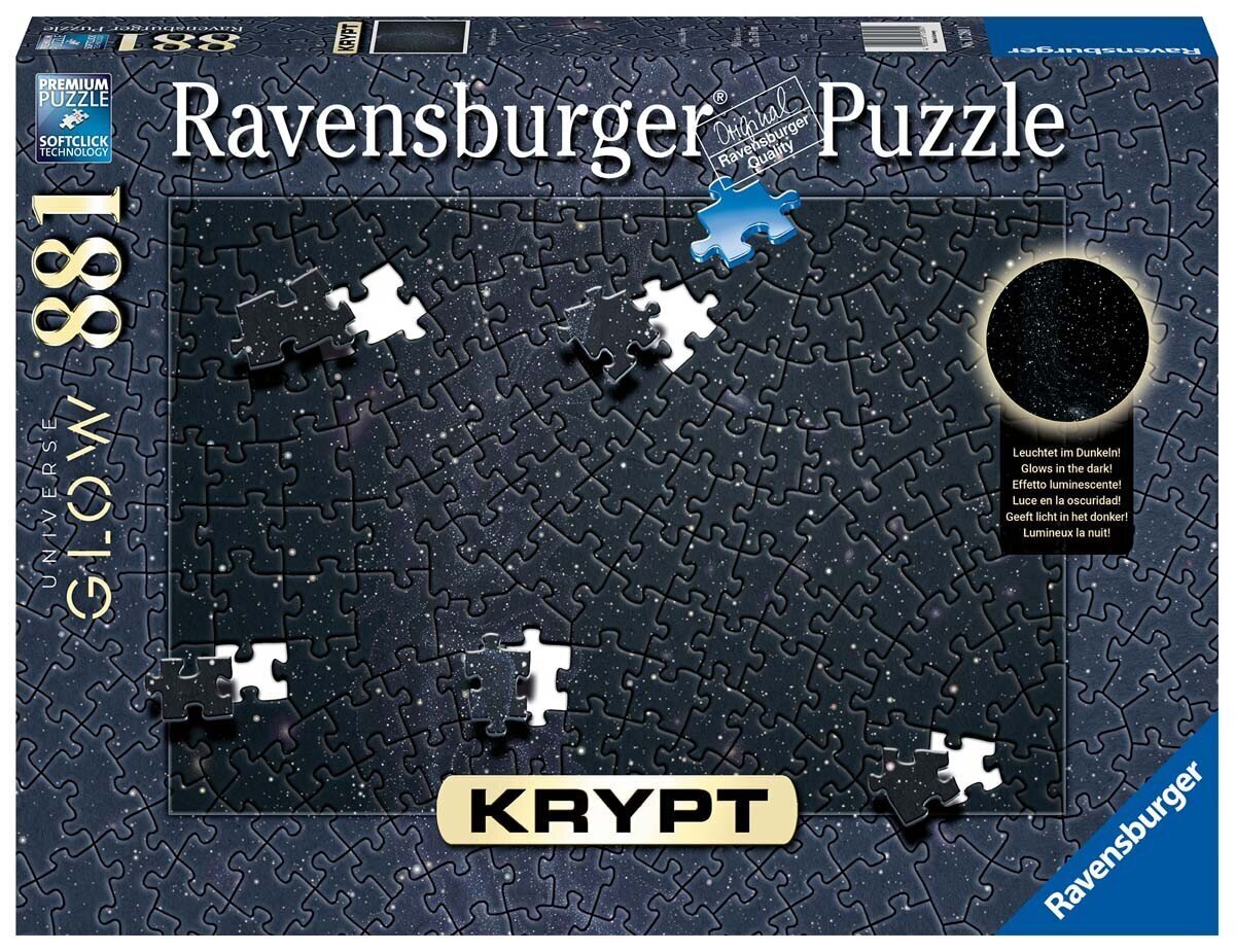 Ravensburgeri mõistatus Krypt Universum Glow 881p 17280 hind ja info | Pusled lastele ja täiskasvanutele | hansapost.ee