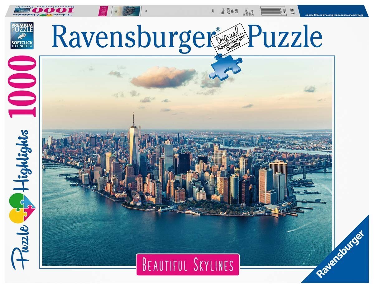 Ravensburgeri mõistatus New York 1000p 14086 hind ja info | Pusled lastele ja täiskasvanutele | hansapost.ee