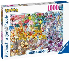 Pusle Ravensburger Challenge Pokemon, 1000 tk hind ja info | Pusled lastele ja täiskasvanutele | hansapost.ee