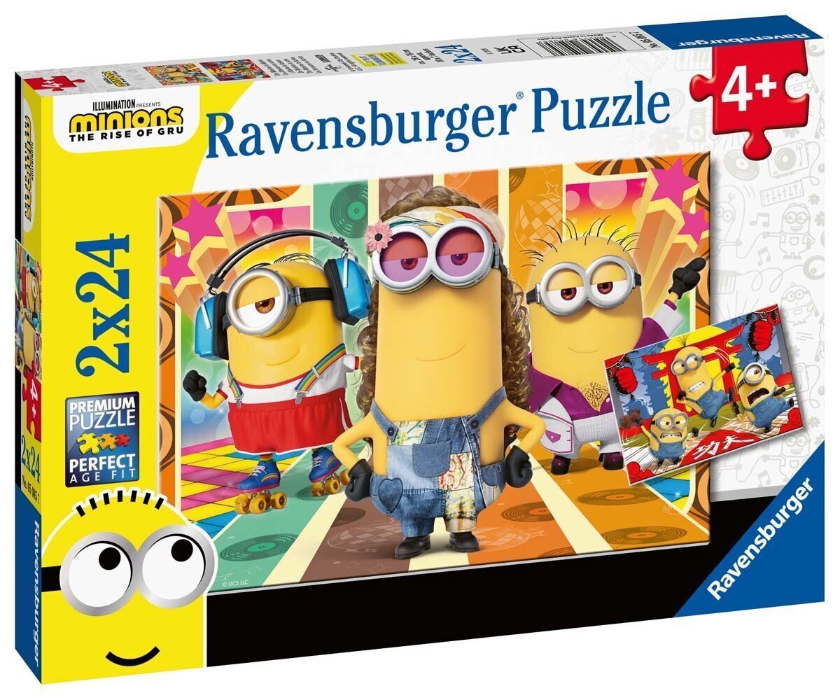 Ravensburgeri mõistatus Minionid tegevuses 2x24p 5085 hind ja info | Pusled lastele ja täiskasvanutele | hansapost.ee