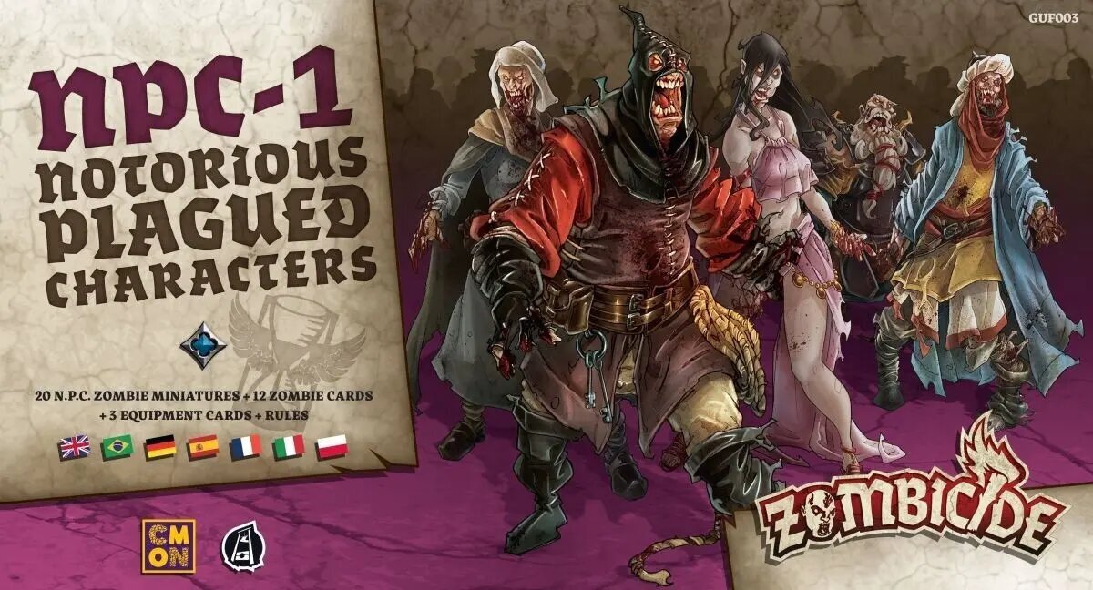 Mäng Portal Games Zombicide: NPC-1 - Notorious Plagued Characters, ENG hind ja info | Lauamängud ja mõistatused perele | hansapost.ee