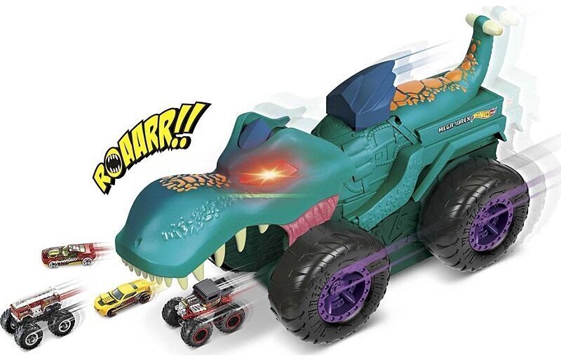 Auto Hot Wheels Monster Truck Car Chompin Mega Wrex цена и информация | Mänguasjad poistele | hansapost.ee