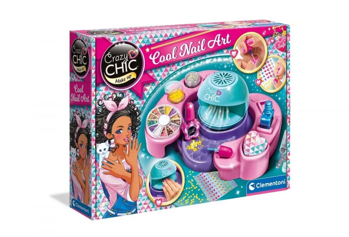 Küünehoolduskomplekt Clementoni Set Crazy Chic Cool nails hind ja info | Laste ja ema kosmeetika | hansapost.ee