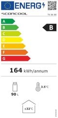 Tünn-külmik Scandomestic TK86BE цена и информация | Холодильники | hansapost.ee