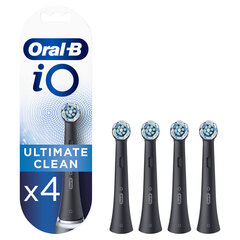 Насадки Prozone Pro Black для зубной щетки Oral-B iO Ultimate Clean (4 шт.) цена и информация | Насадки для электрических зубных щеток | hansapost.ee