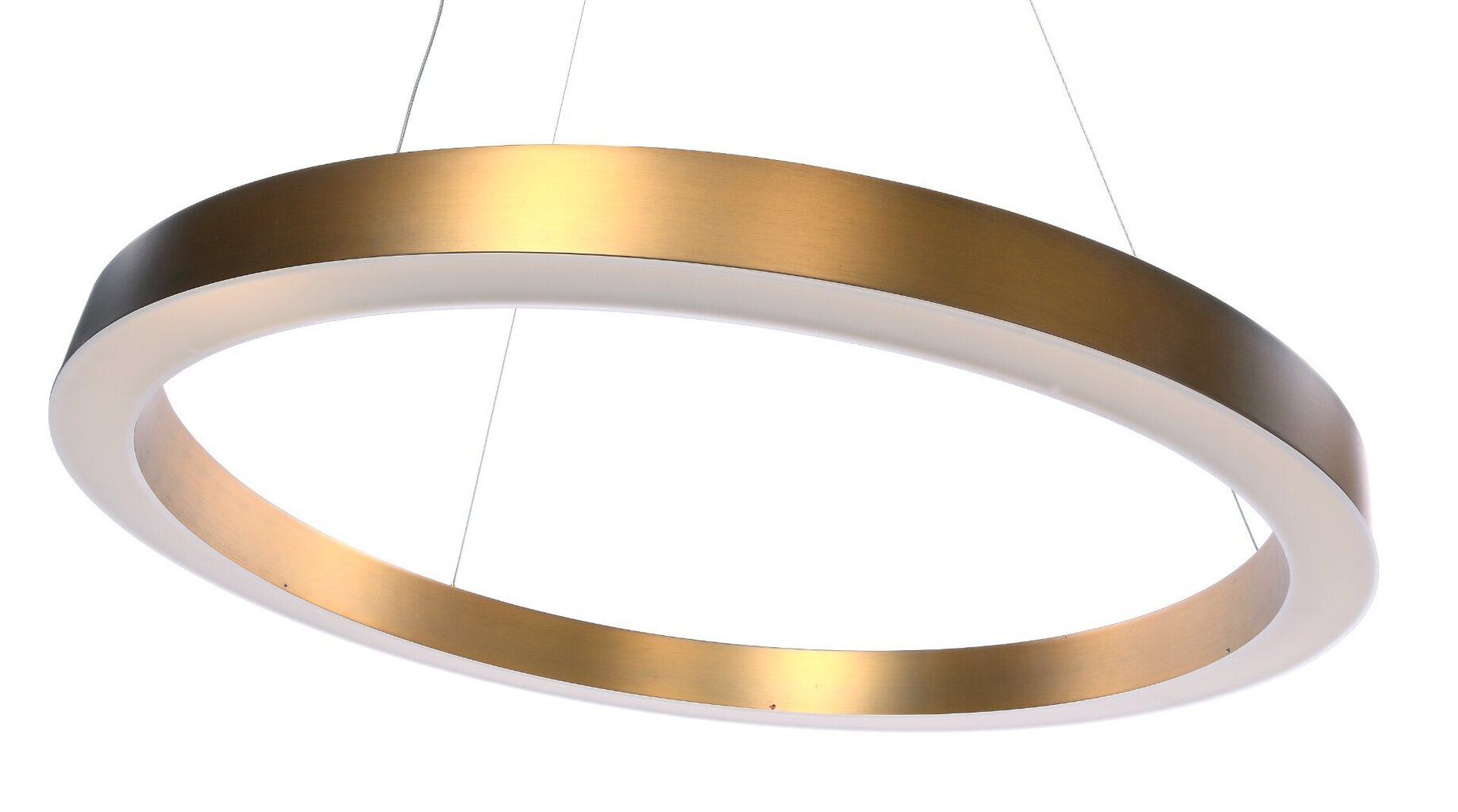 HANGING LAMP RING LED XL DIA.80CM STEEL BRASS ACRYL цена и информация | Rippvalgustid | hansapost.ee