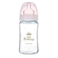 CANPOL pudel laia kaelaga EASYStart Royal Baby roosa 240ml (35/233) hind ja info | Lutipudelid ja tarvikud | hansapost.ee