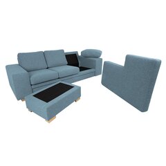 Corner sofa DAGMAR light blue цена и информация | Угловые диваны | hansapost.ee