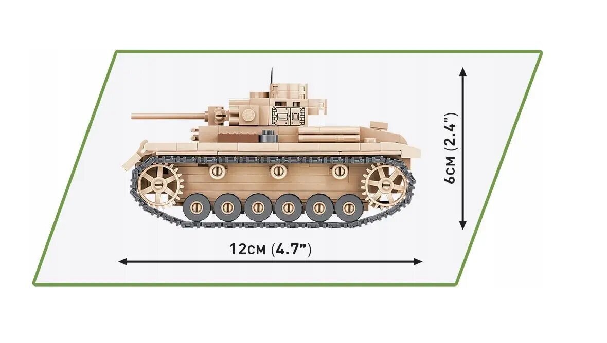 Panzer III Ausf. J цена и информация | Klotsid ja konstruktorid | hansapost.ee