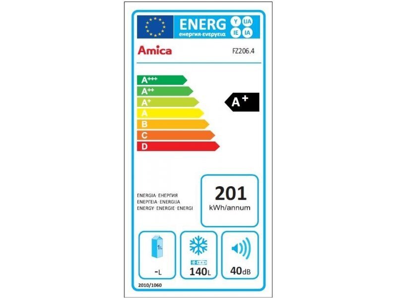 Amica FZ 206.4 hind ja info | Sügavkülmikud, külmakirstud | hansapost.ee